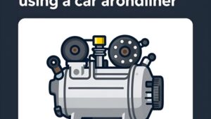 Иллюстрация с автомобильным кондиционером для статьи о типичных ошибках при его эксплуатации в машине