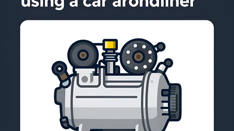 Иллюстрация с автомобильным кондиционером для статьи о типичных ошибках при его эксплуатации в машине